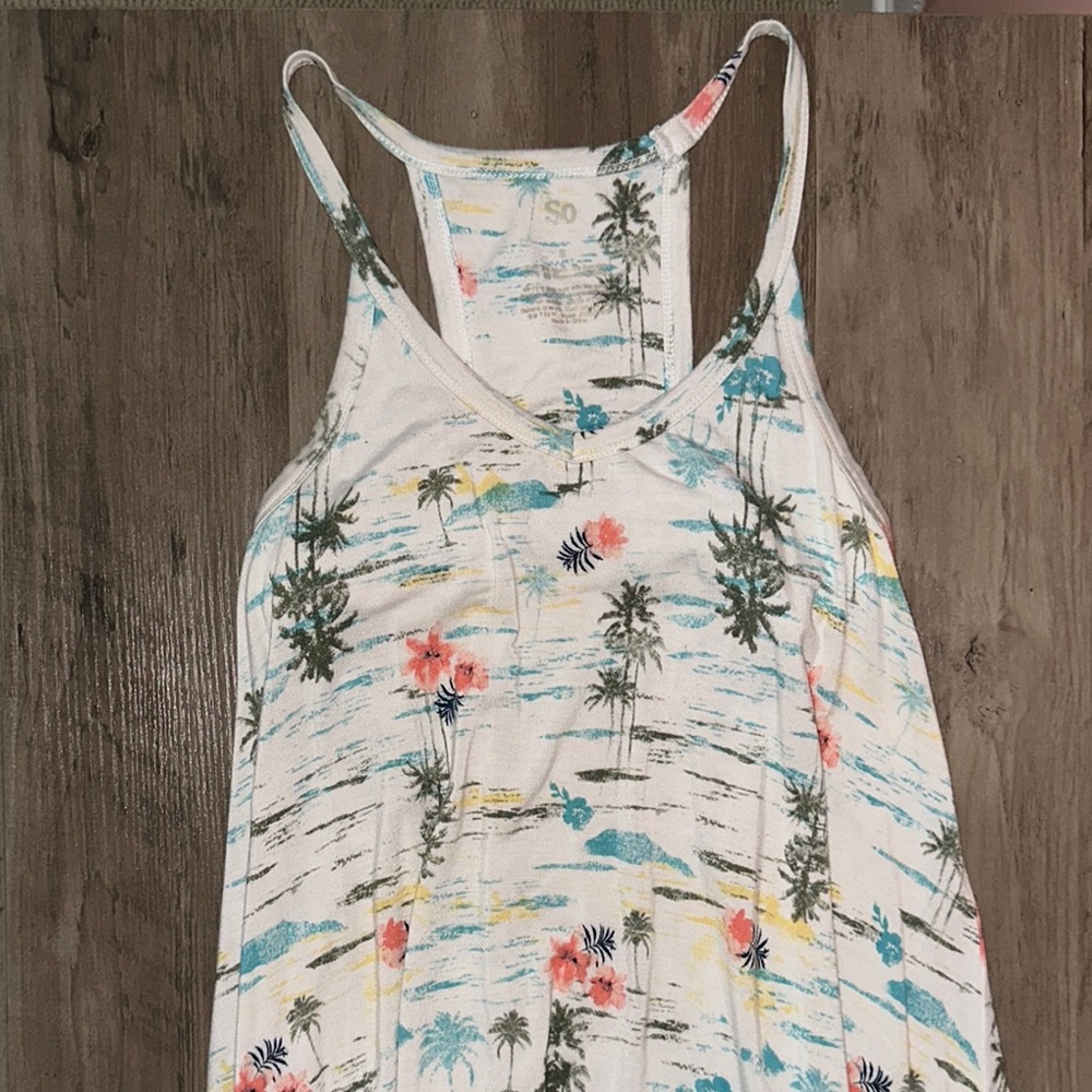 Vintage Hawaiian Print Junior’s Dress